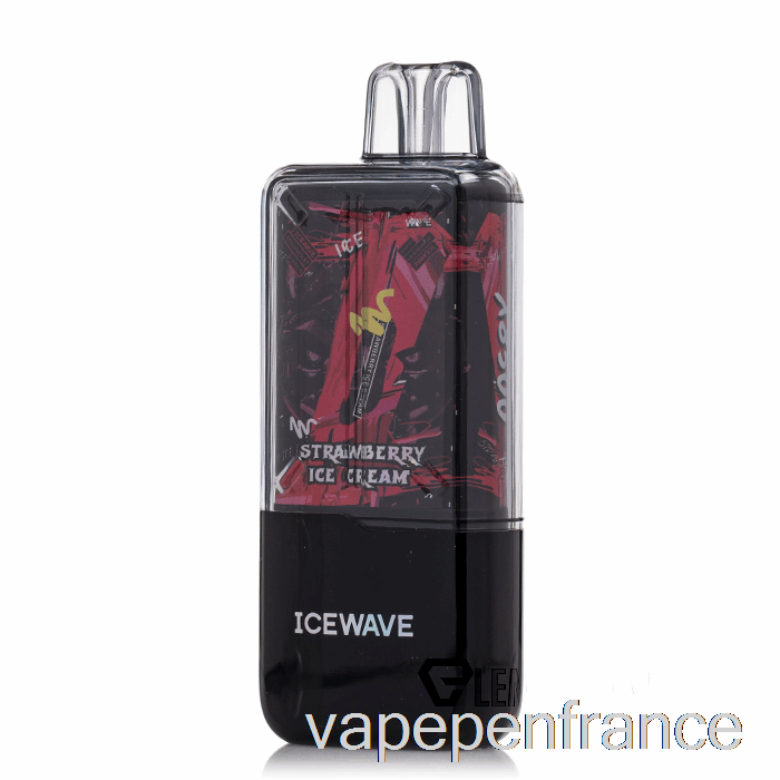 Stylo Vape Jetable Pour Crème Glacée à La Fraise Icewave X8500